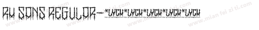 RH sans regular字体转换